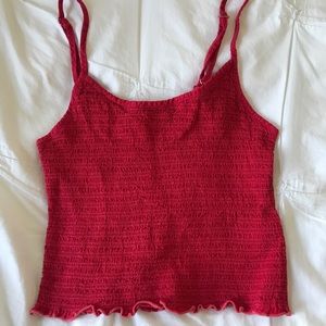 Red brandy melville tank